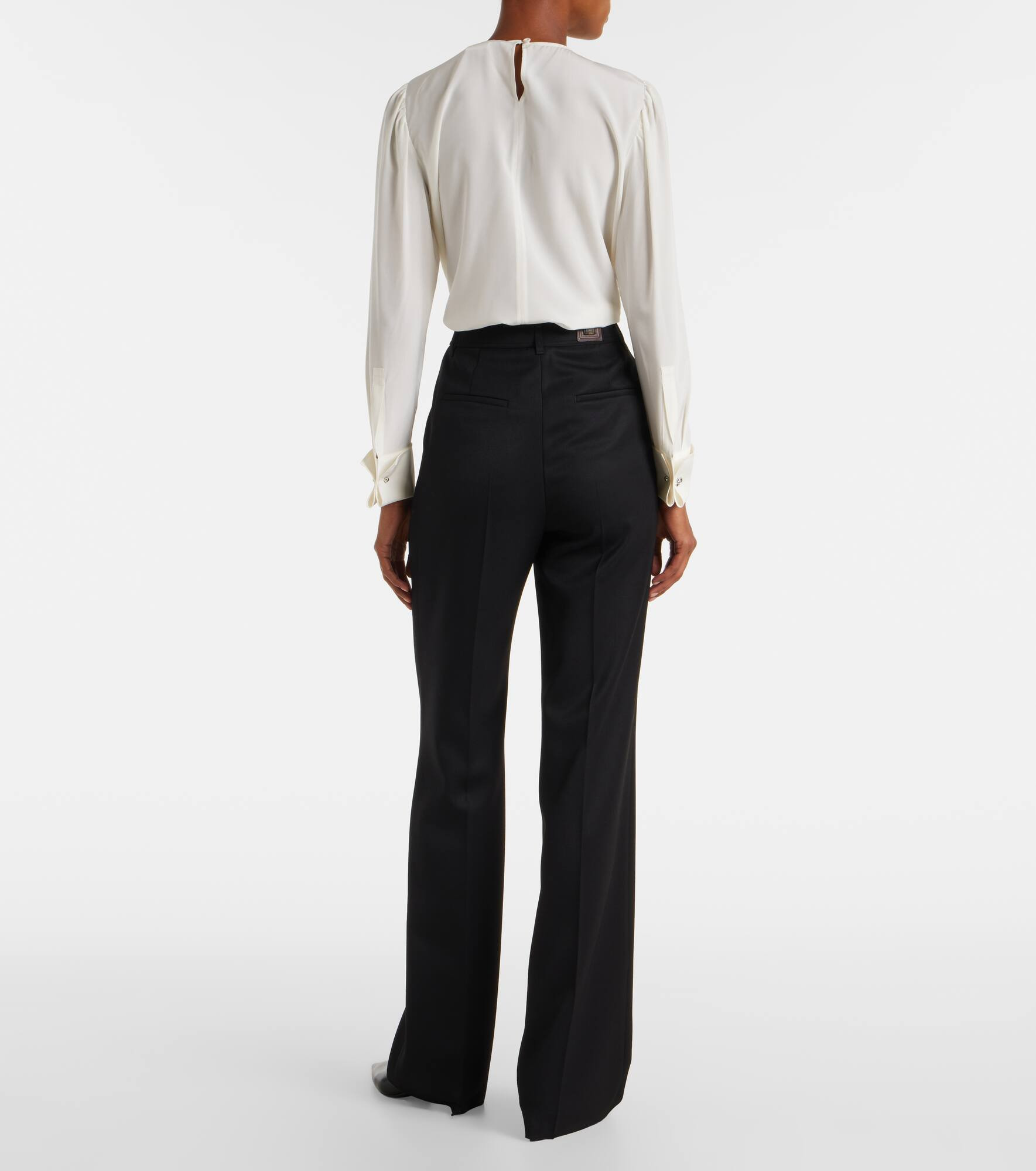 Cannes virgin wool straight pants - 3