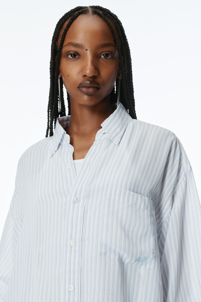 Oversize Silk Chiffon Shirt 3