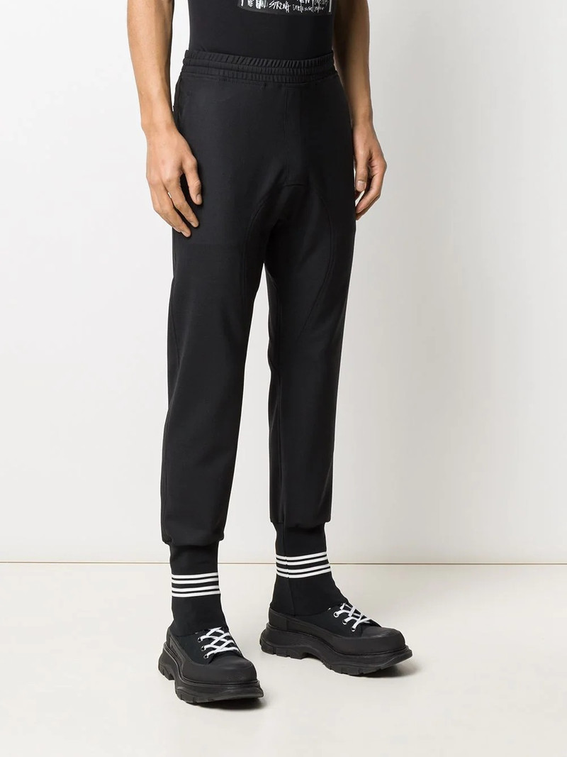 double stripe ribbed track trousers 3