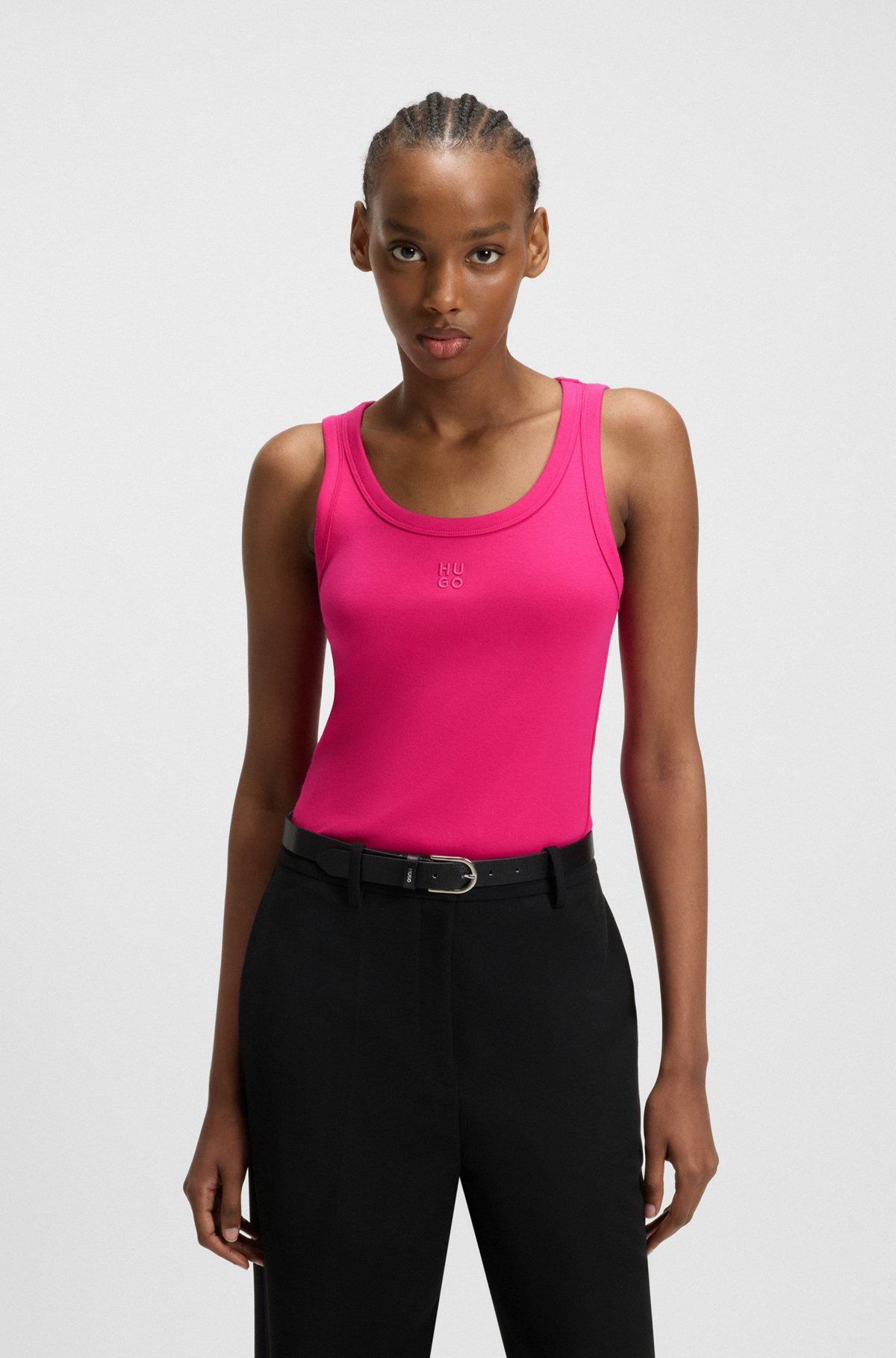 TANK TOP WITH STACKED LOGO - 2