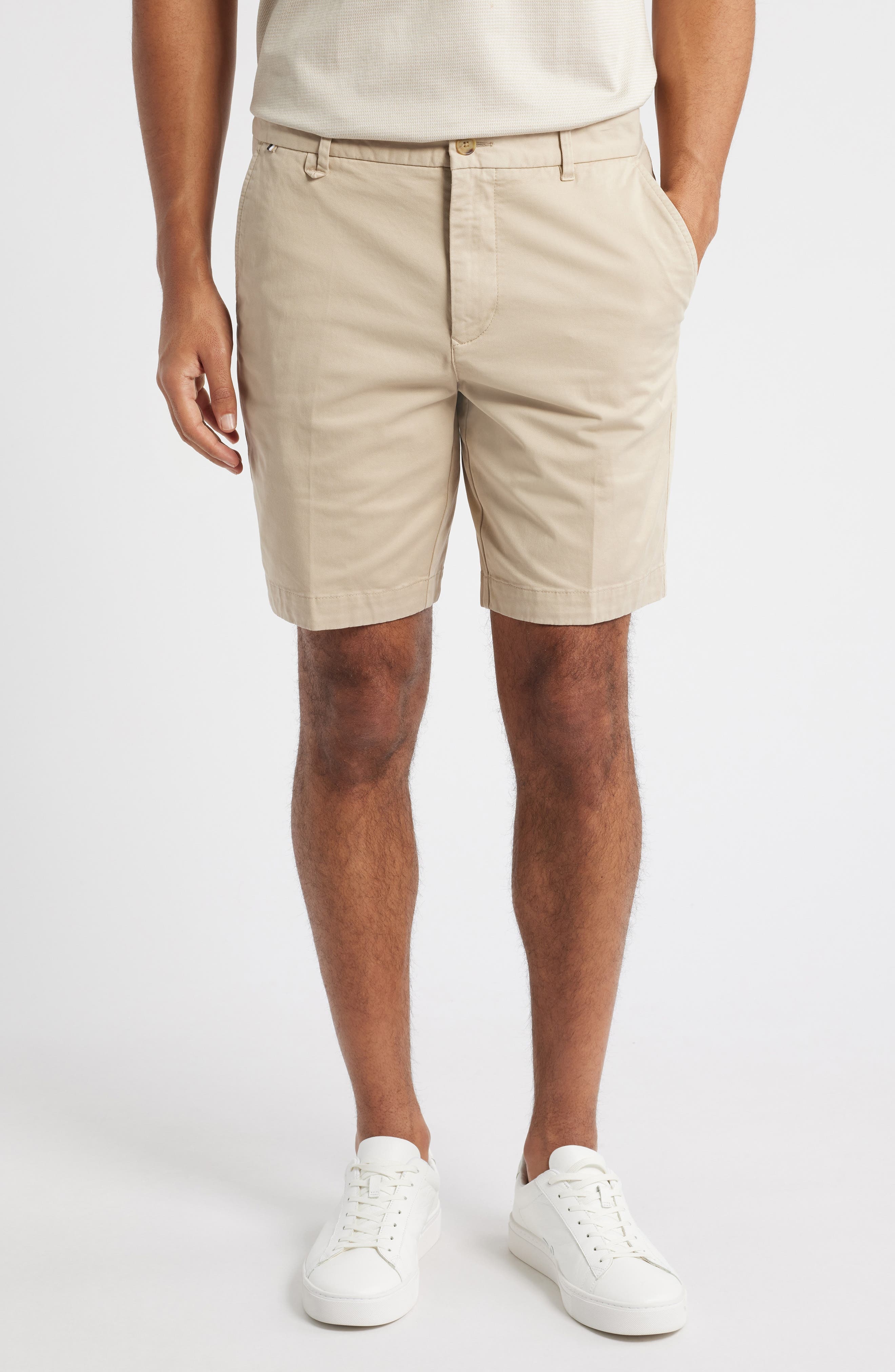 BOSS Slice Shorts in Light Beige at Nordstrom - 1