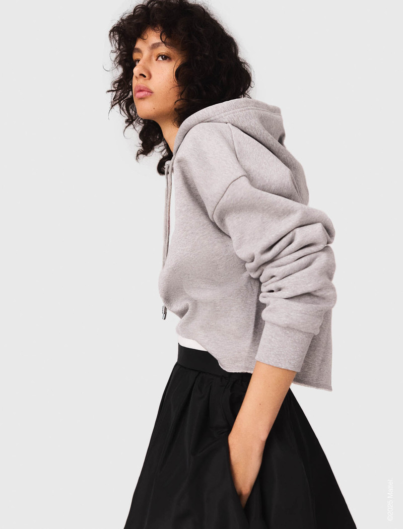 Embroidered logo cropped sweatshirt 3