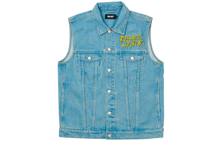 Palace Alice Cooper Denim Vest 'Blue' P20D021 - 2