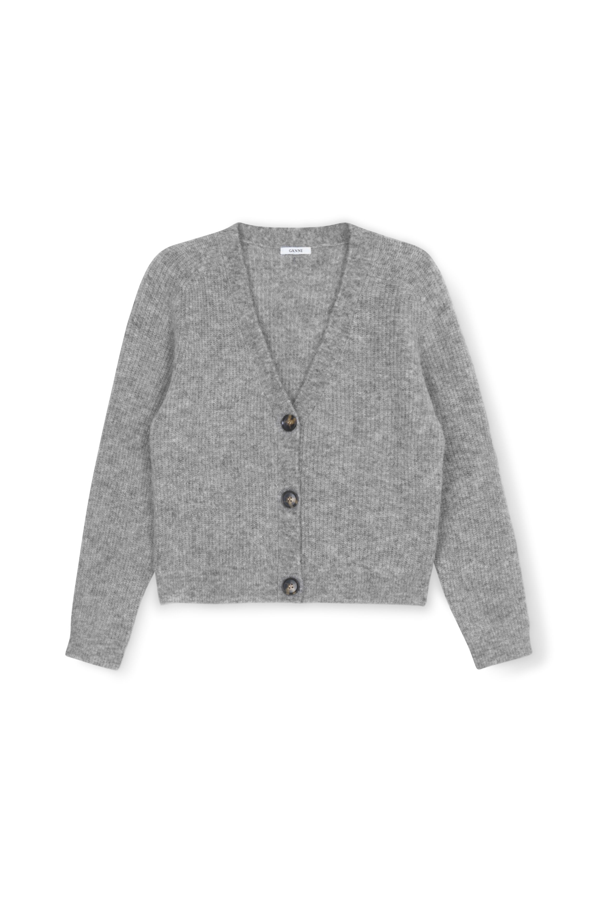 RELAXED WOOL CARDIGAN - 1