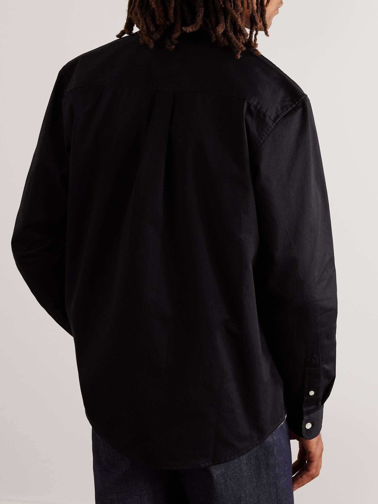 Madison Button-Down Collar Logo-Embroidered Cotton-Corduroy Shirt - 3