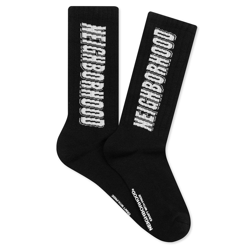 LOGO SOCKS - BLACK - 1