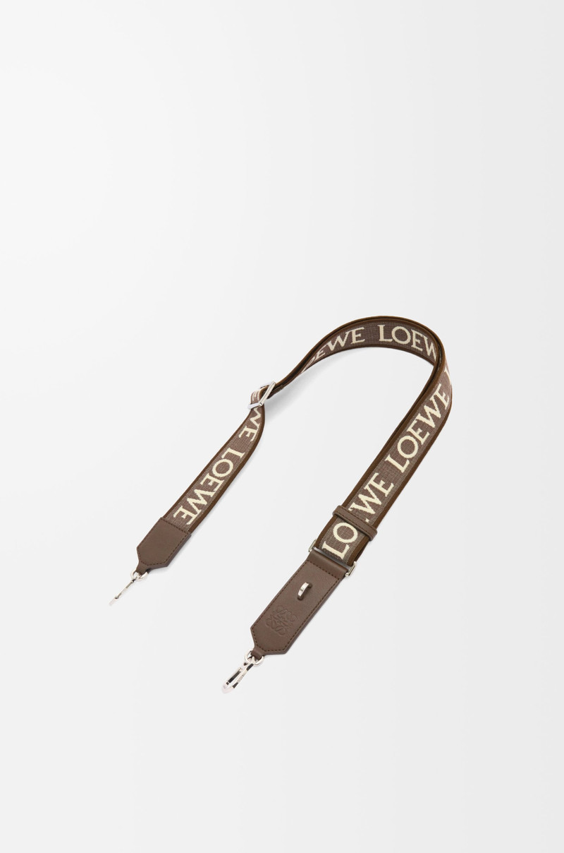 Anagram strap in jacquard and calfskin 1