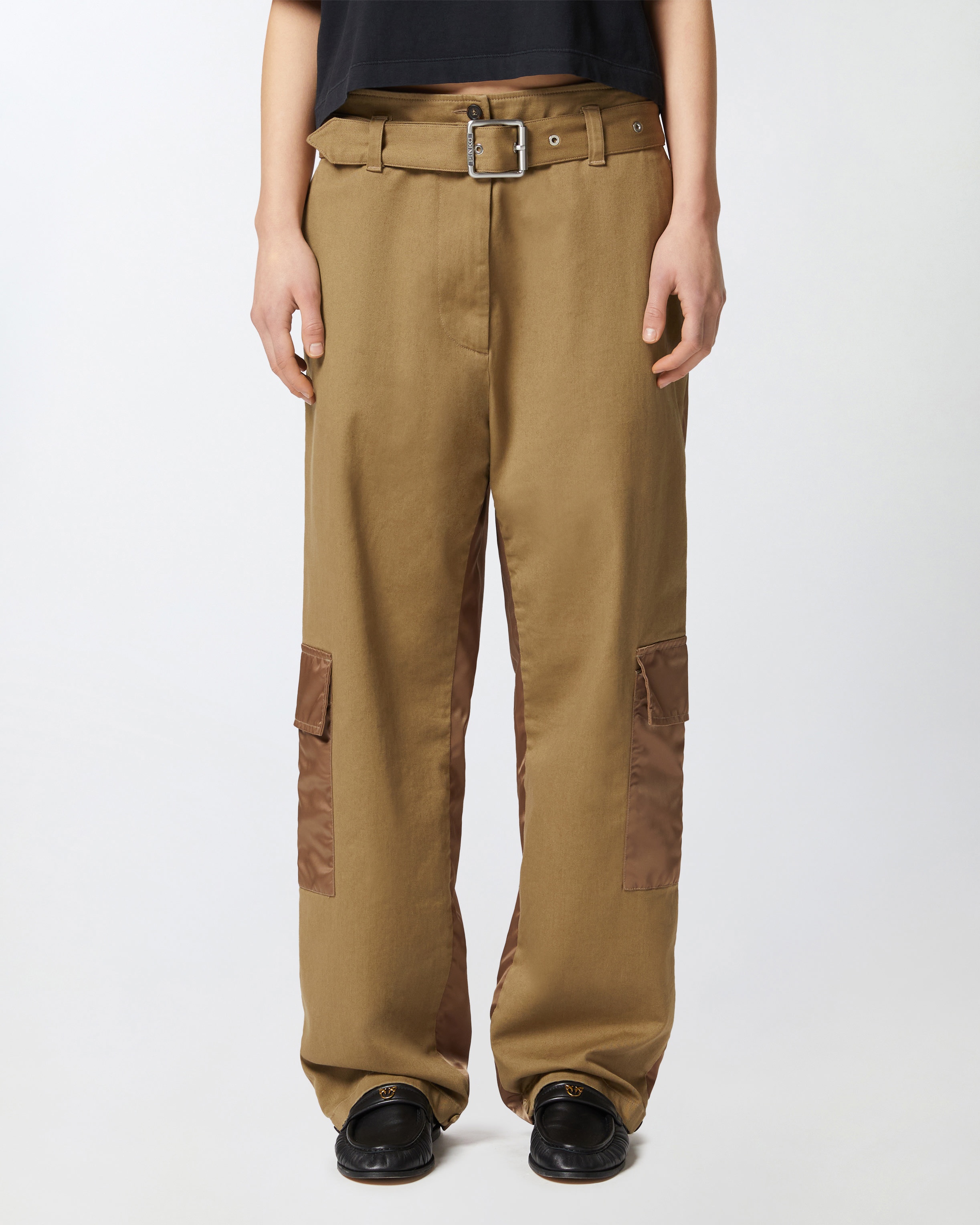SLOUCHY CARGO PANTS WITH BELT - 3