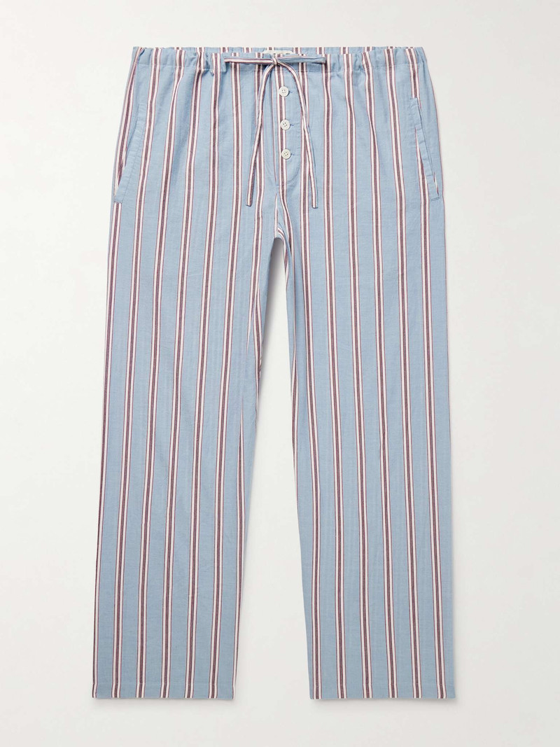 Regatta Straight-Leg Striped Cotton-Voile Drawstring Trousers - 1