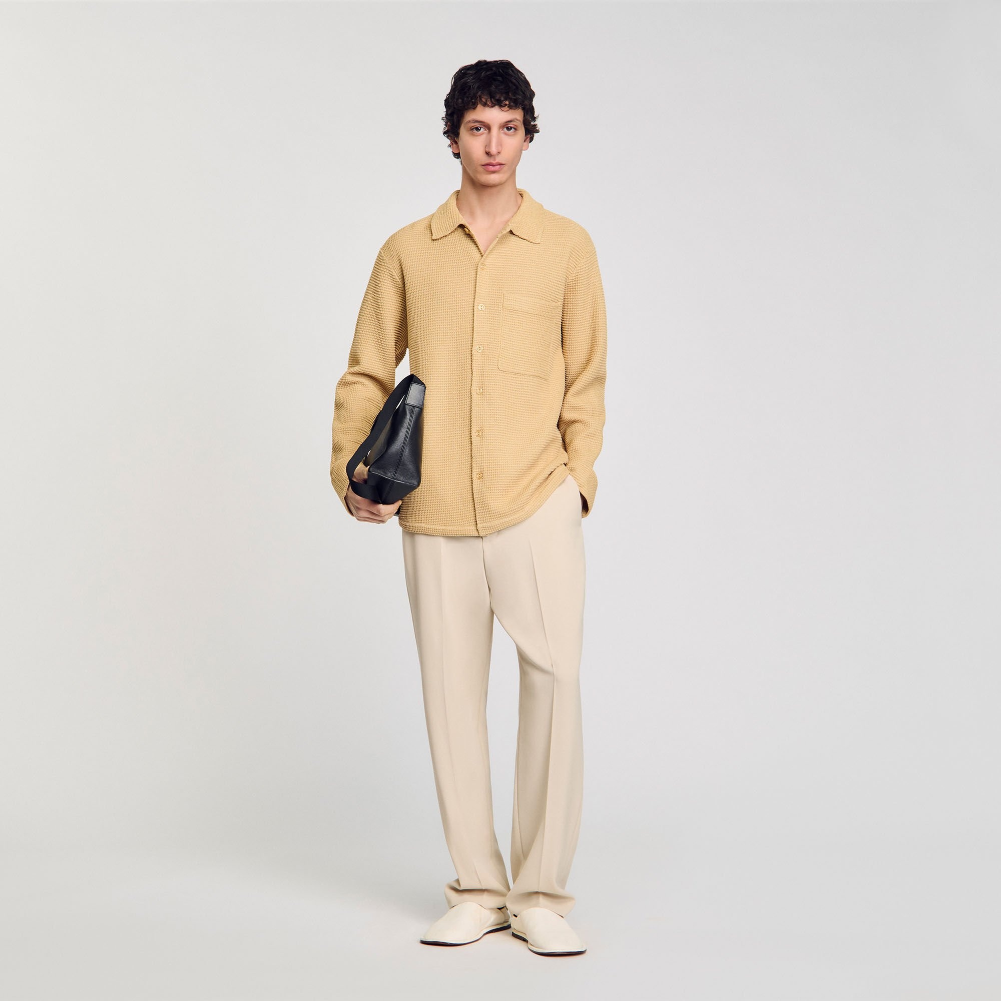 OVERSIZED KNIT SHIRT - 1