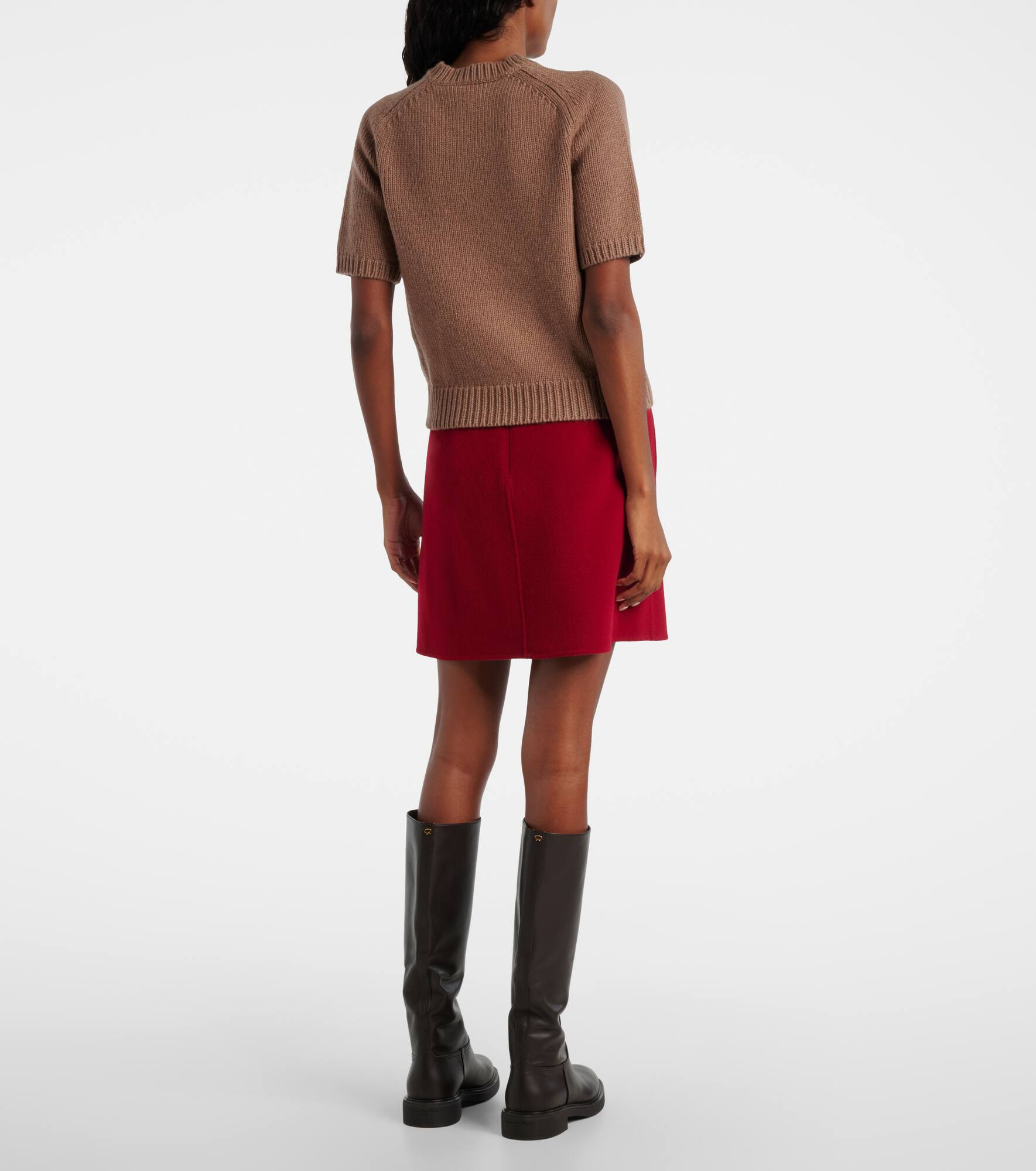 Knitted wool and cashmere top - 3