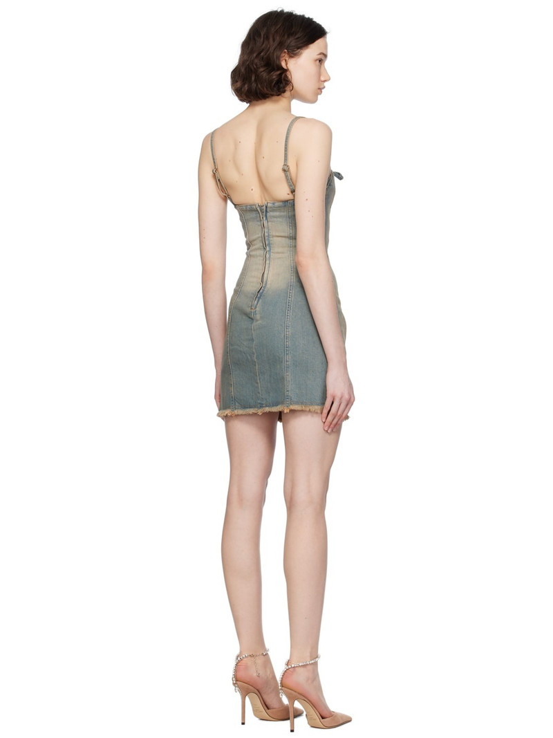 Blue Lara Denim Minidress 3
