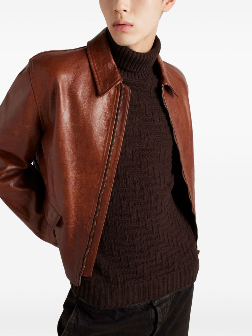 Wool and cashmere turtleneck sweater - 4