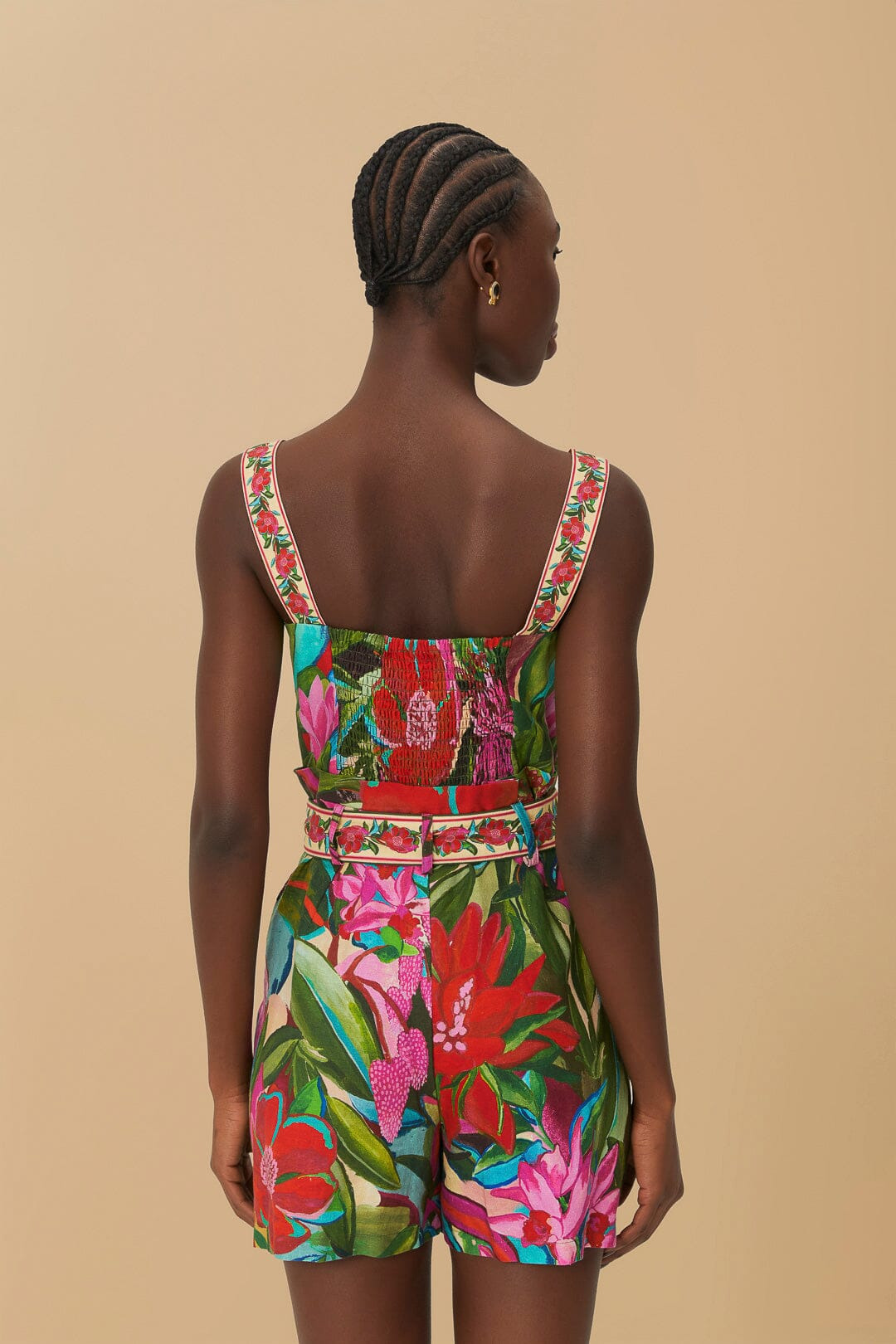 Multicolor Jardin De Reve Romper - 3