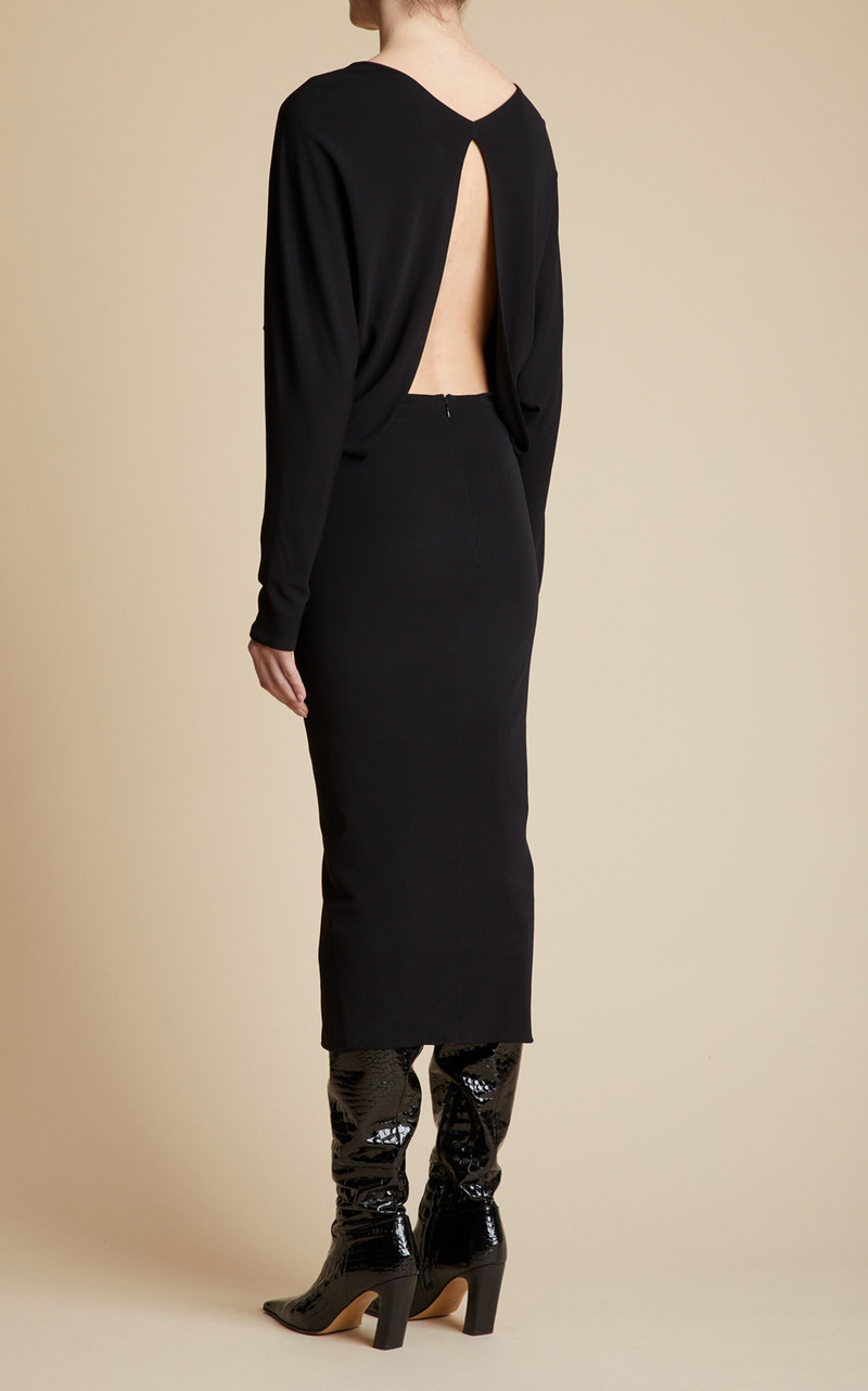 KHAITE Trina Dress black outlook