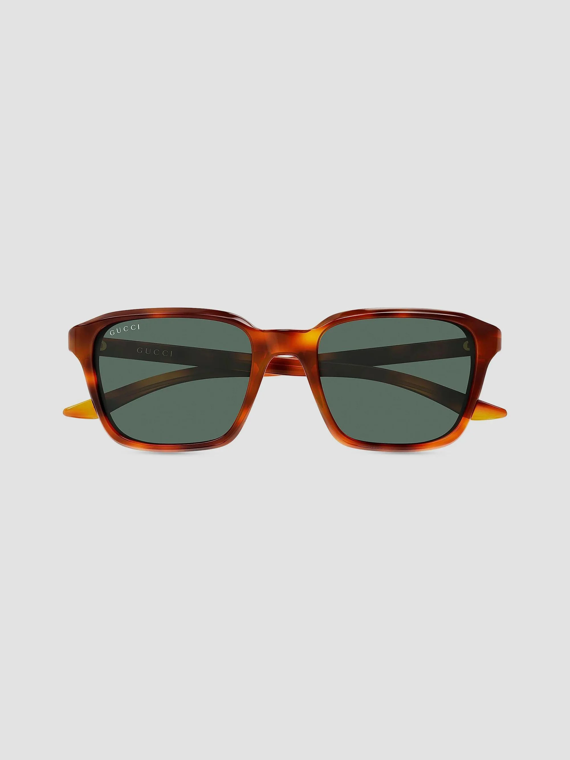 Men's Flag 52MM Square Sunglasses - Havana - 1
