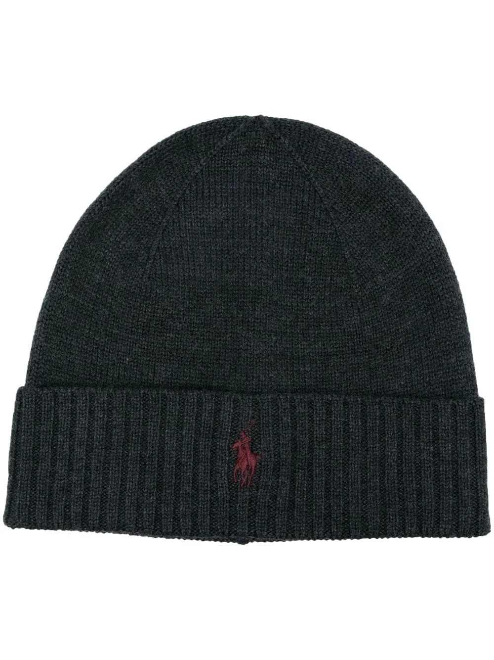 embroidered logo beanie - 1