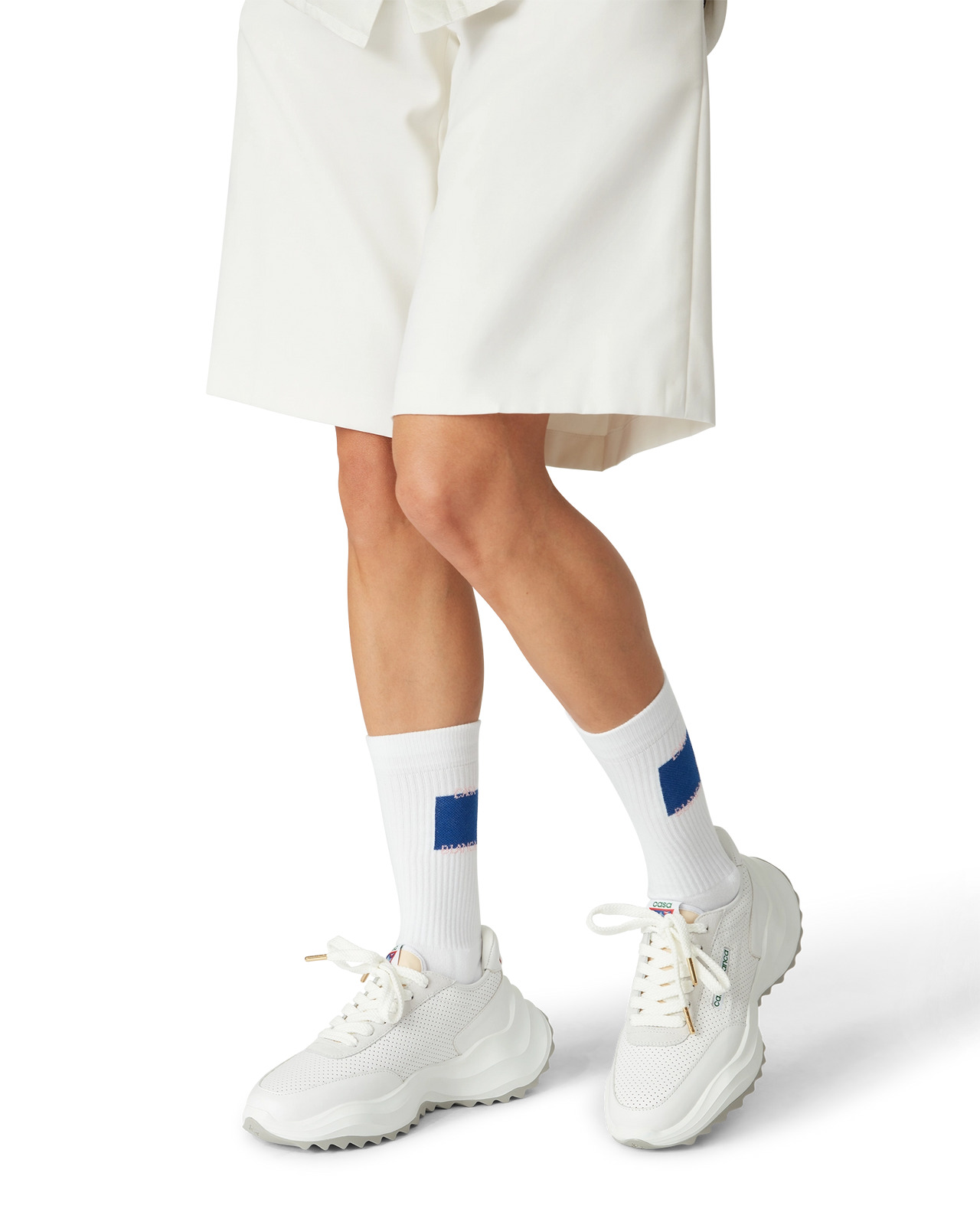 Blue Casa Square Socks - 4