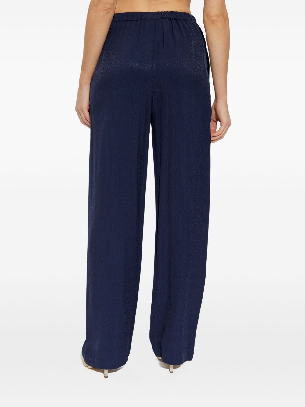 jacquard palazzo pants - 4