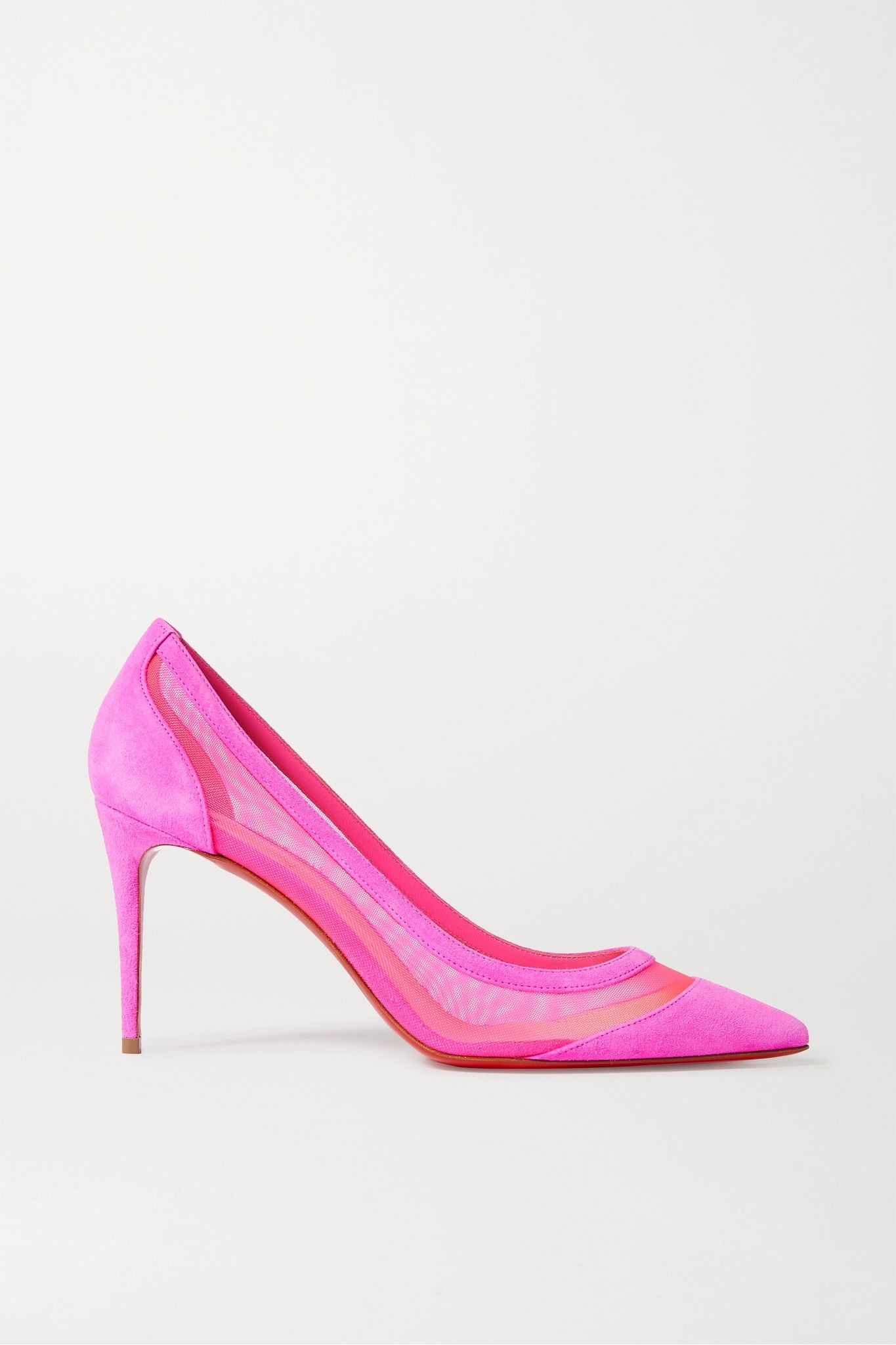 Galativi 85 neon suede and mesh pumps  - 1