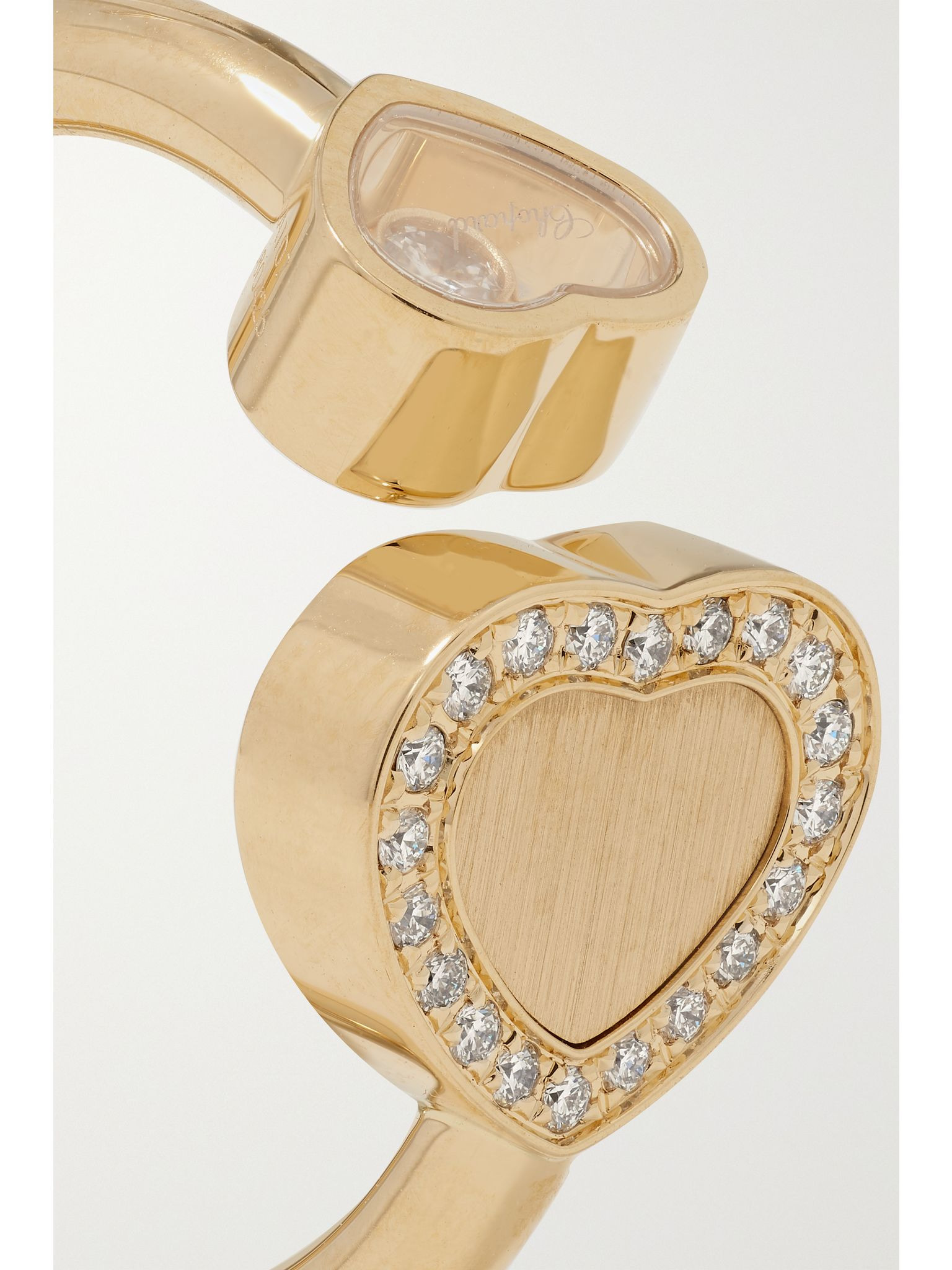 Happy Hearts 18-karat gold diamond ring Gold - 4