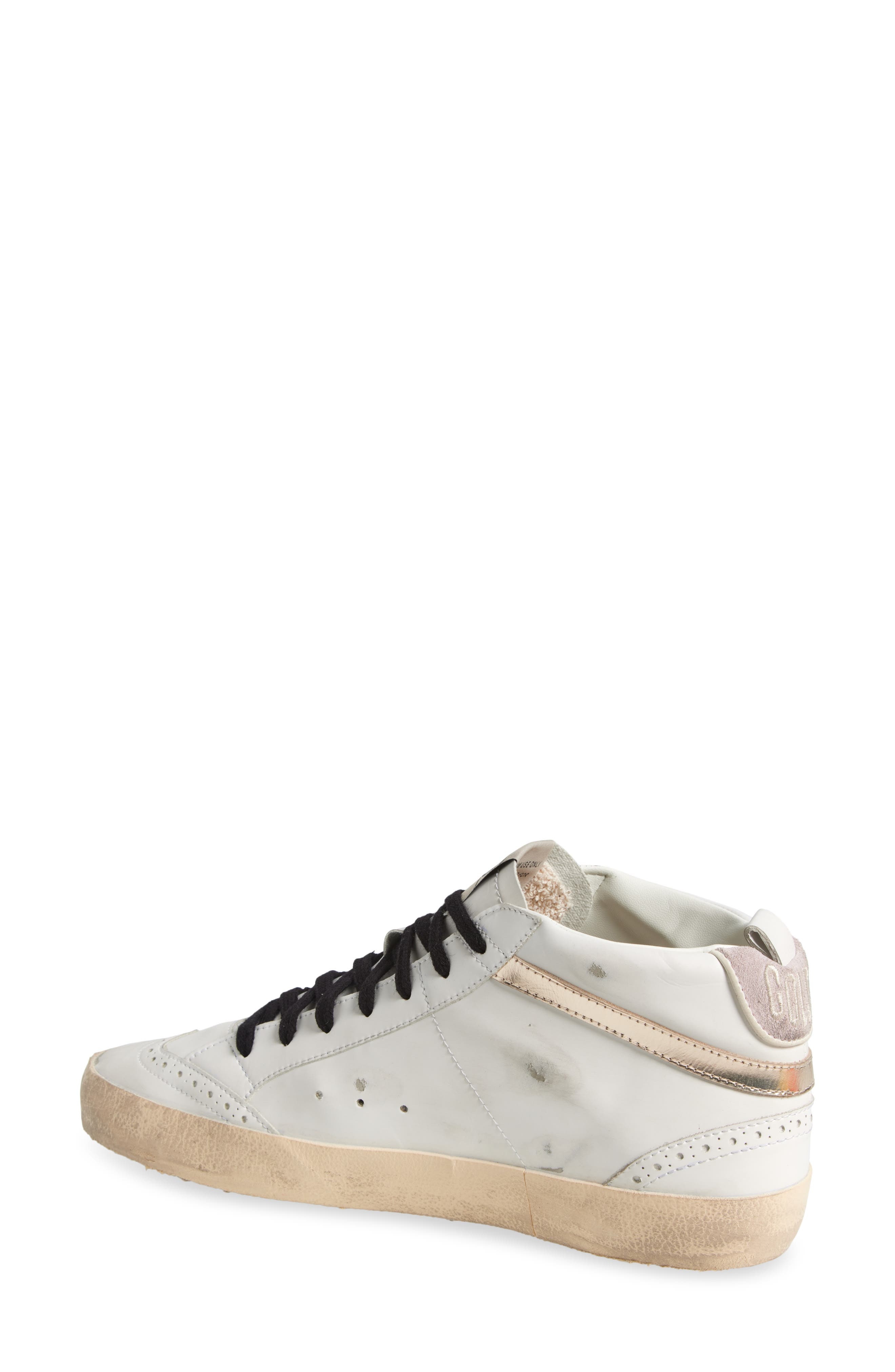 Golden Goose Midstar Bio Sneaker in White/Green/Platinum/Pink at Nordstrom - 2