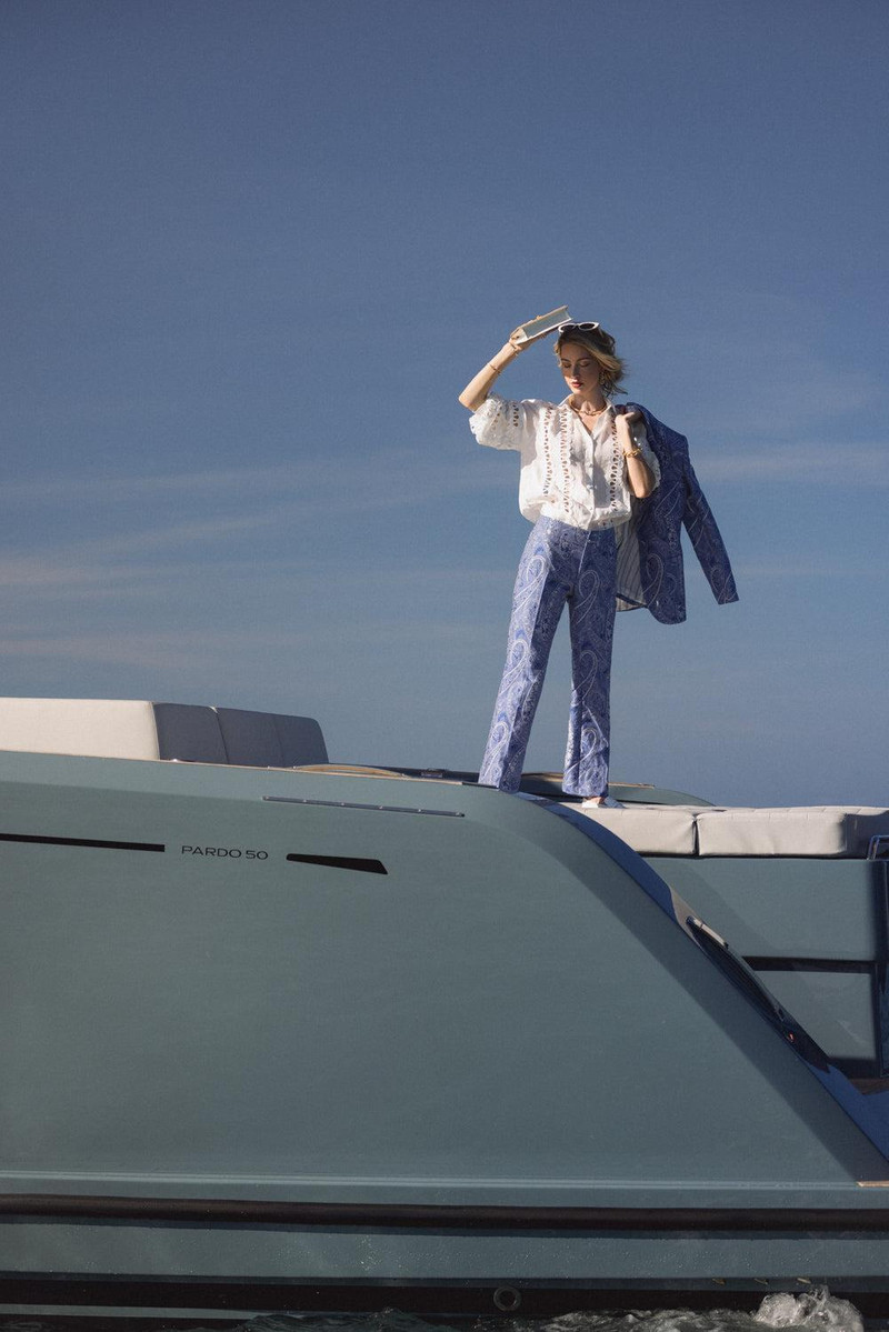 Etro Printed Denim Pant outlook