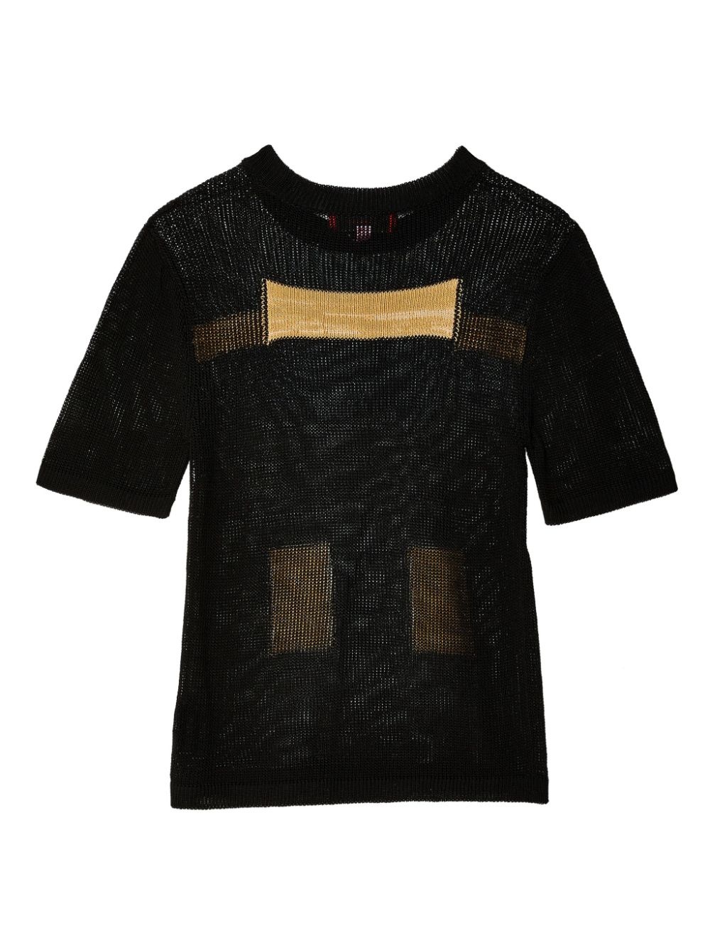 Poster two-tone knitted T-shirt - 2