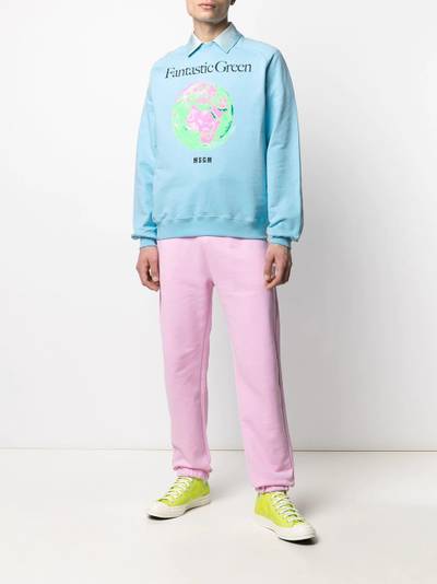 MSGM Fantastic Green sweatshirt outlook