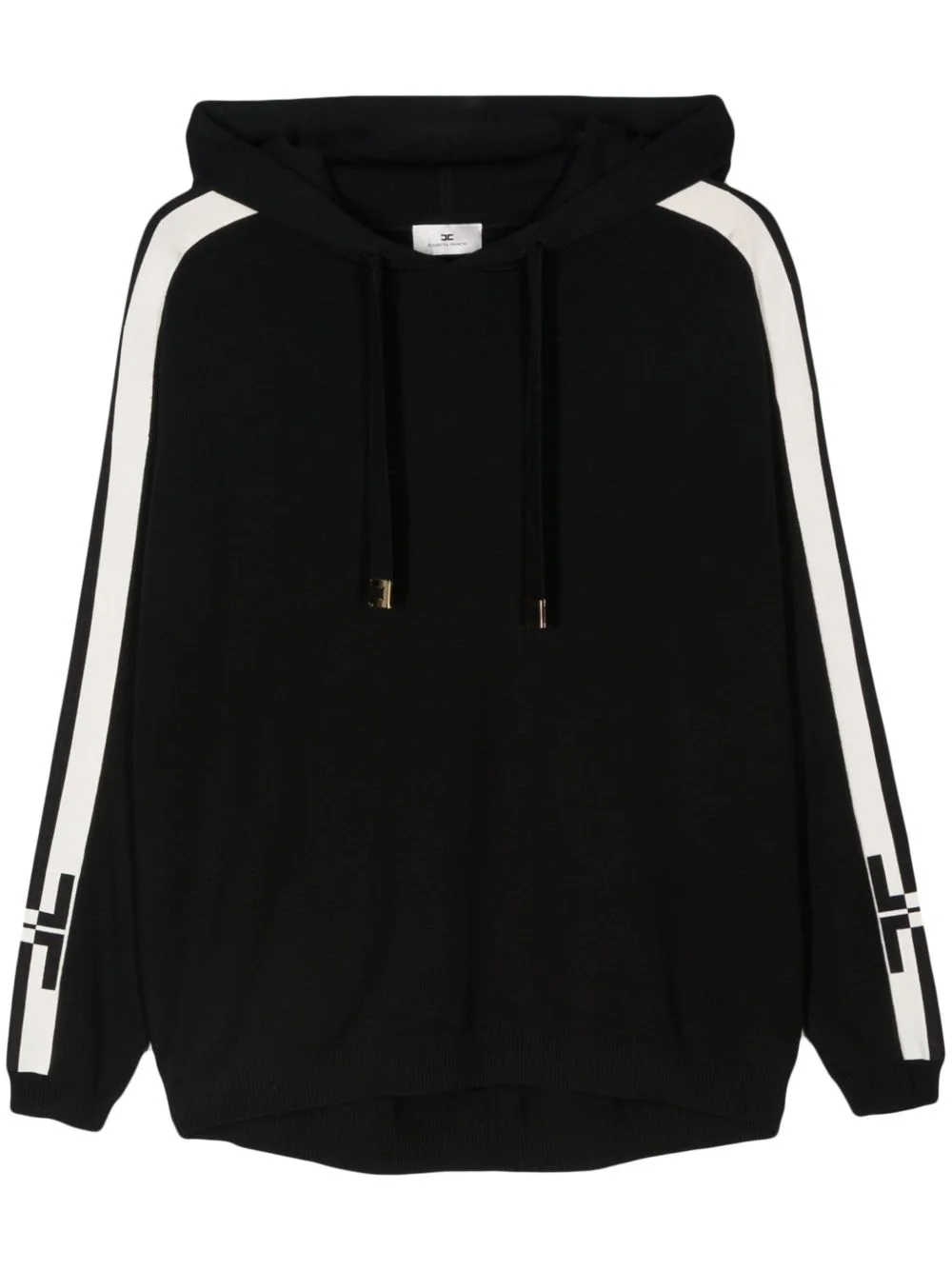 side-stripe hooded jumper - 1