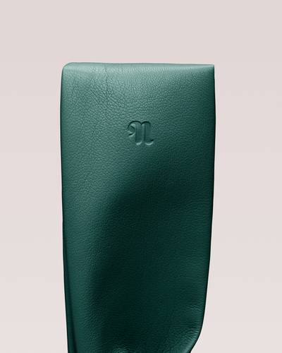 Nanushka JEN - OKOBOR™ alt-leather wristlet bag - Pine green outlook
