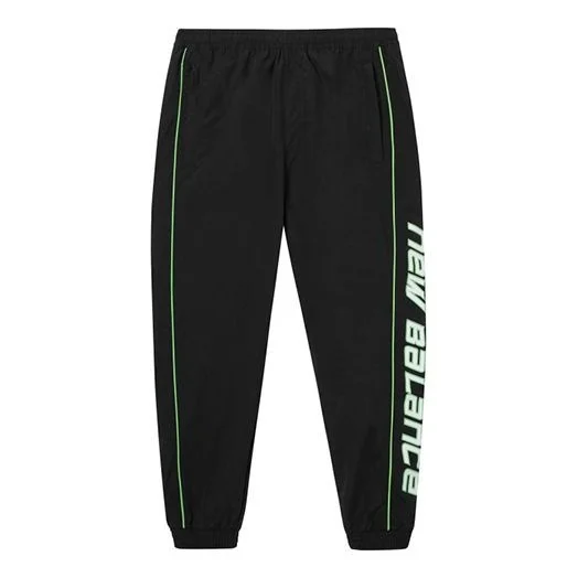 New Balance Trendy Apparel Pants 'Black Green' AMP03322-BK - 1