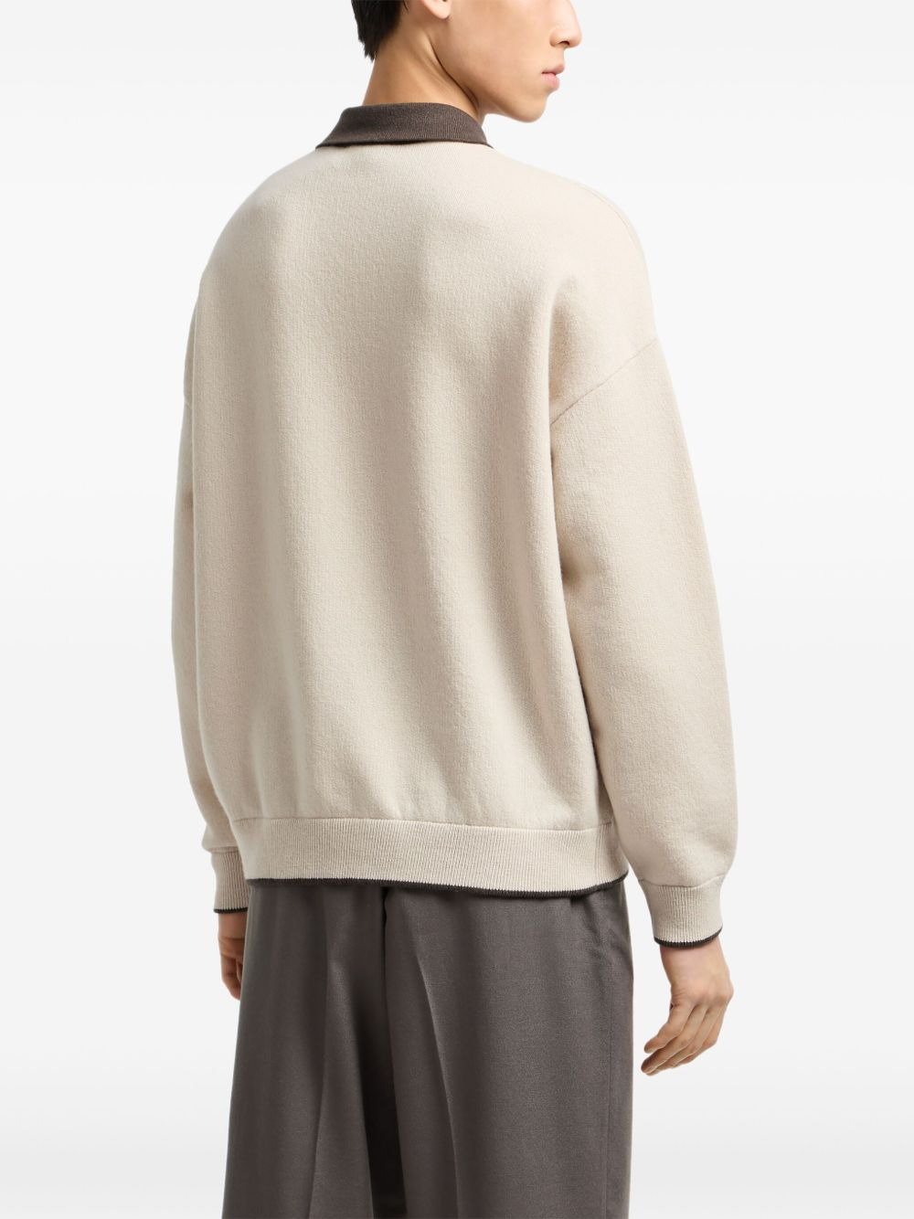 logo-sleeved polo shirt - 2