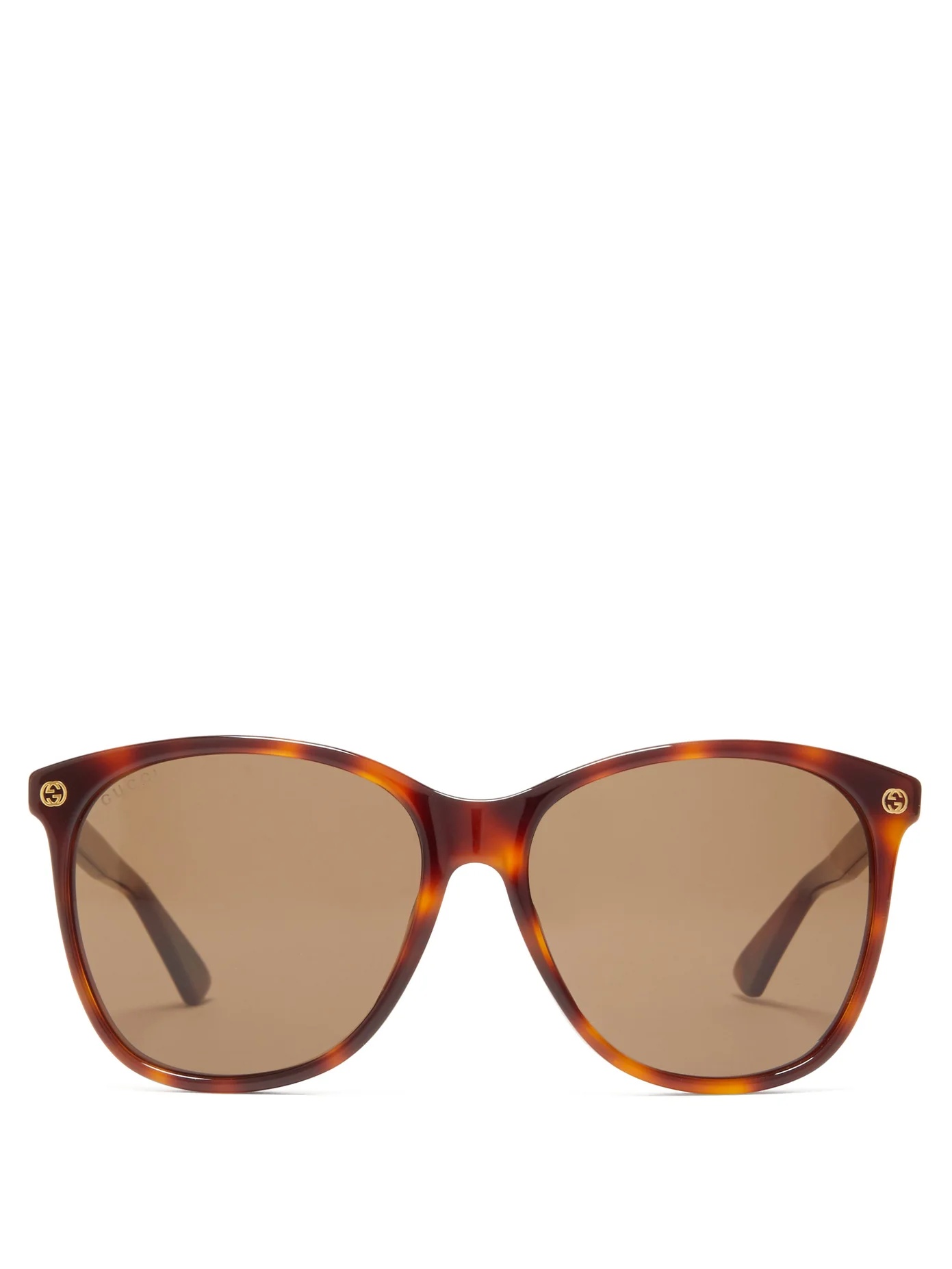 Oversized square-frame acetate sunglasses - 1