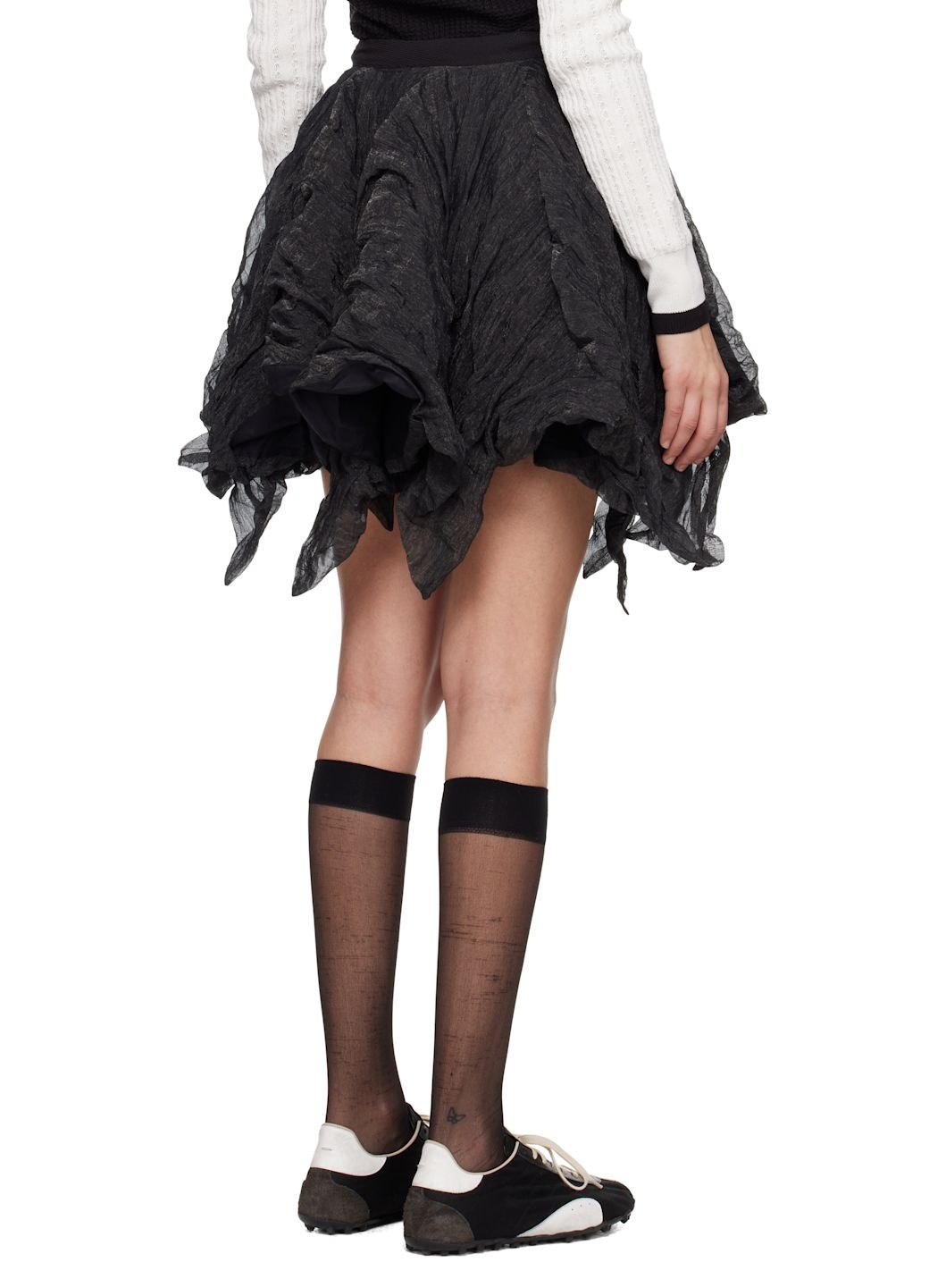 Black Uhura Circle Midi Skirt - 3