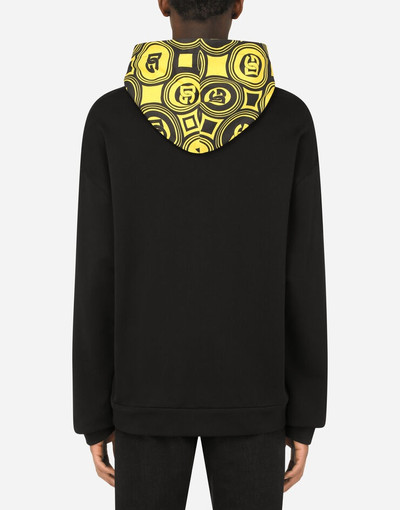 Dolce & Gabbana Jersey hoodie with DG print outlook