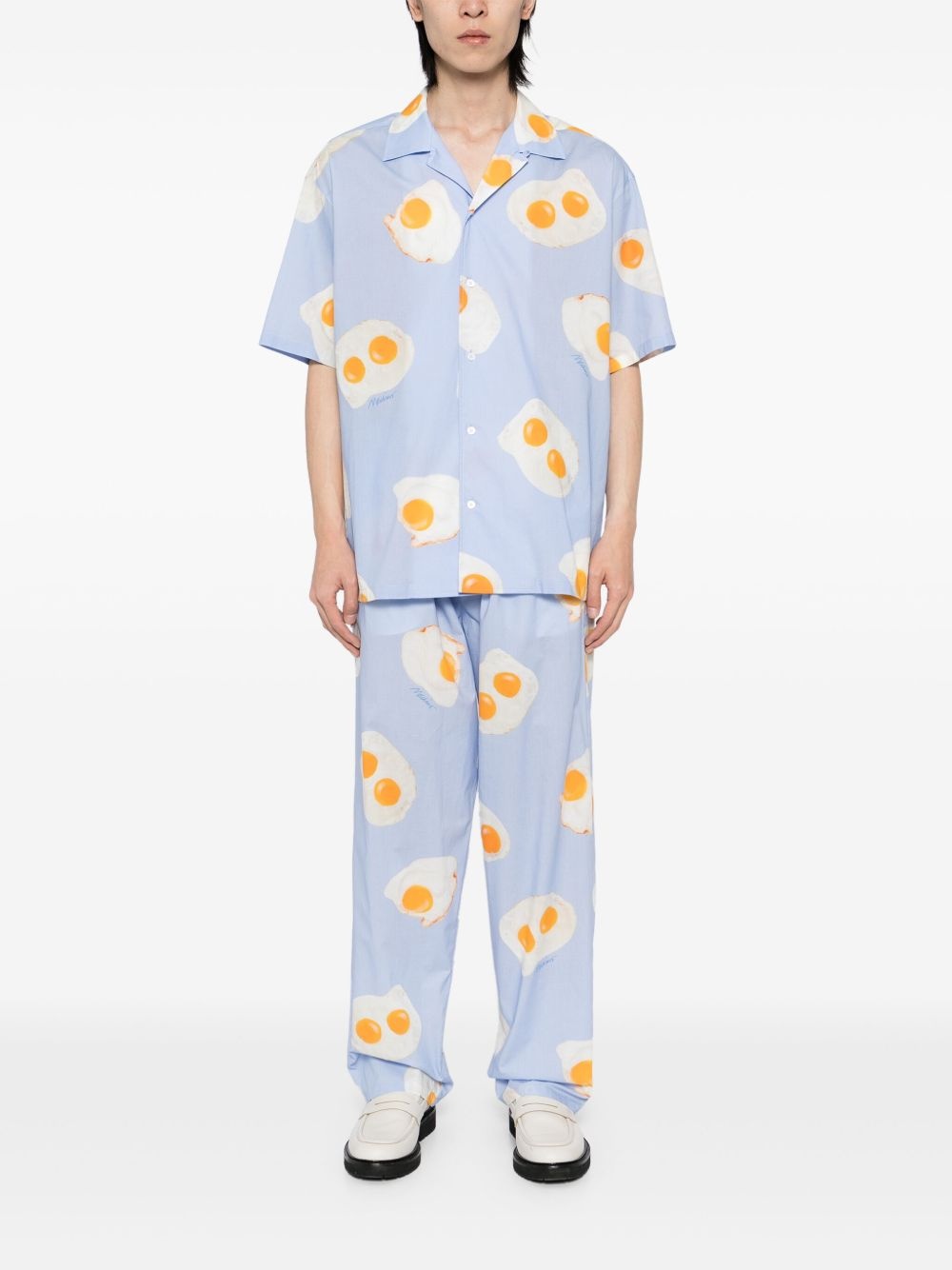 graphic-print trousers - 2