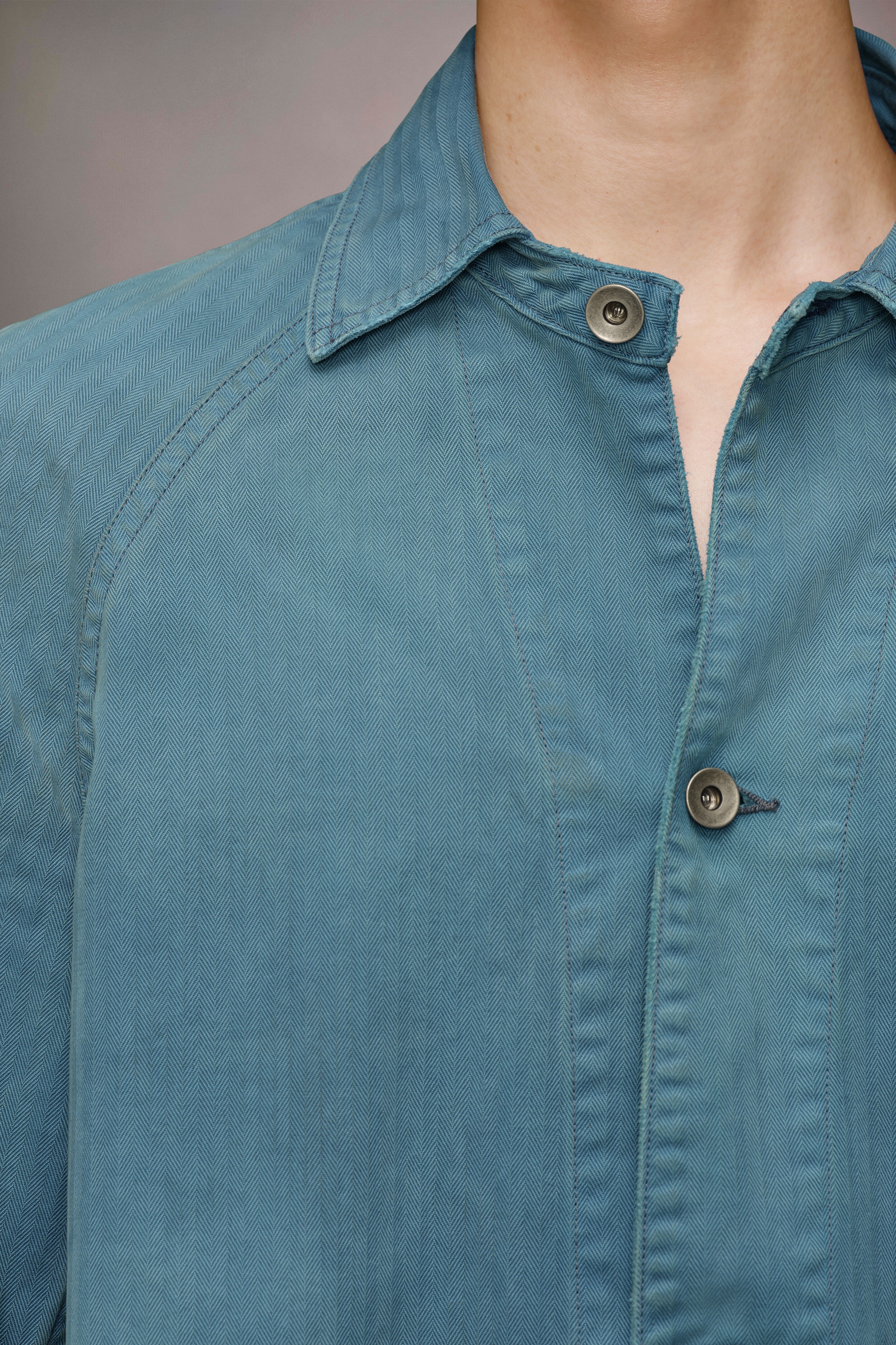 Denim caban jacket - 6