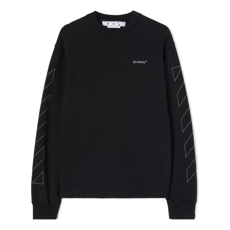 Men's Off-White SS22 Printing Round Neck Black OMBA057C99FLE0021010 1