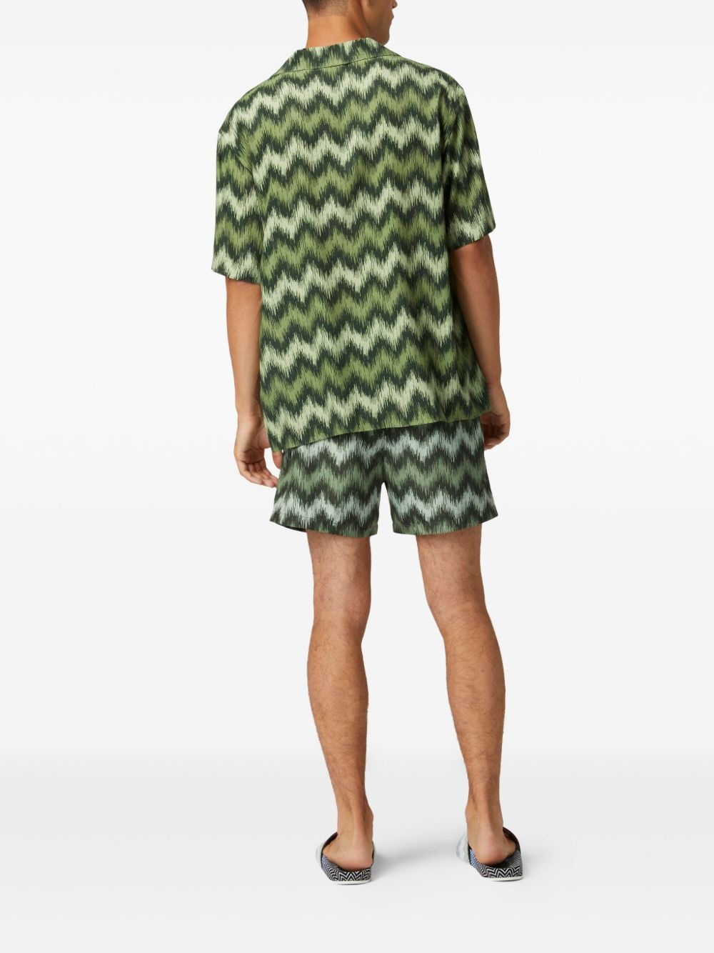 zigzag-print shirt - 3