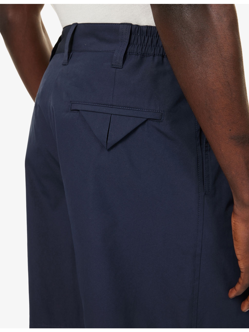 Compact Mid-Rise Cotton-Blend Shorts - 6
