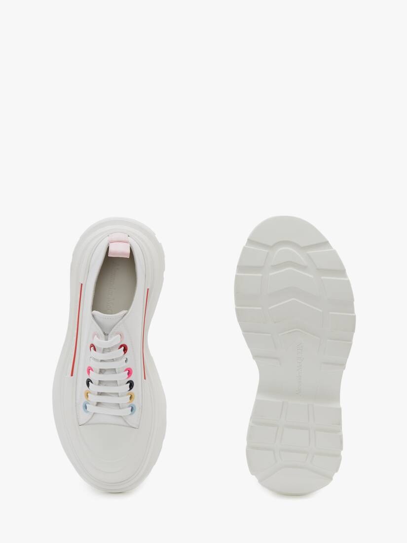 Tread Slick Lace Up in White/multicolour - 4