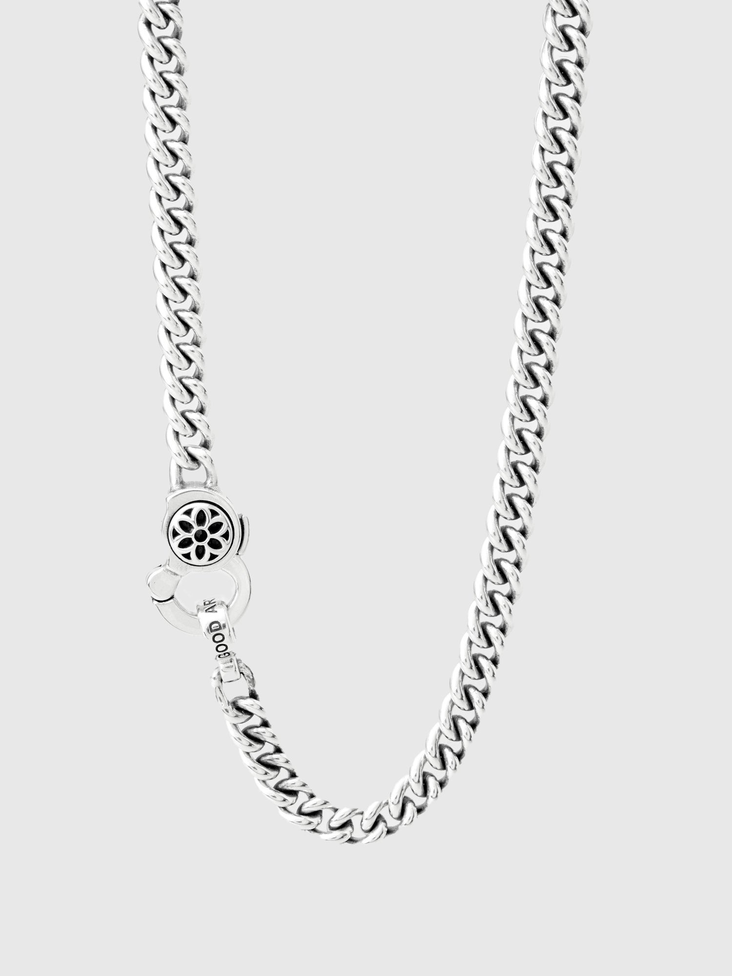 Curb Chain Necklace Size AA in Sterling Silver - 1