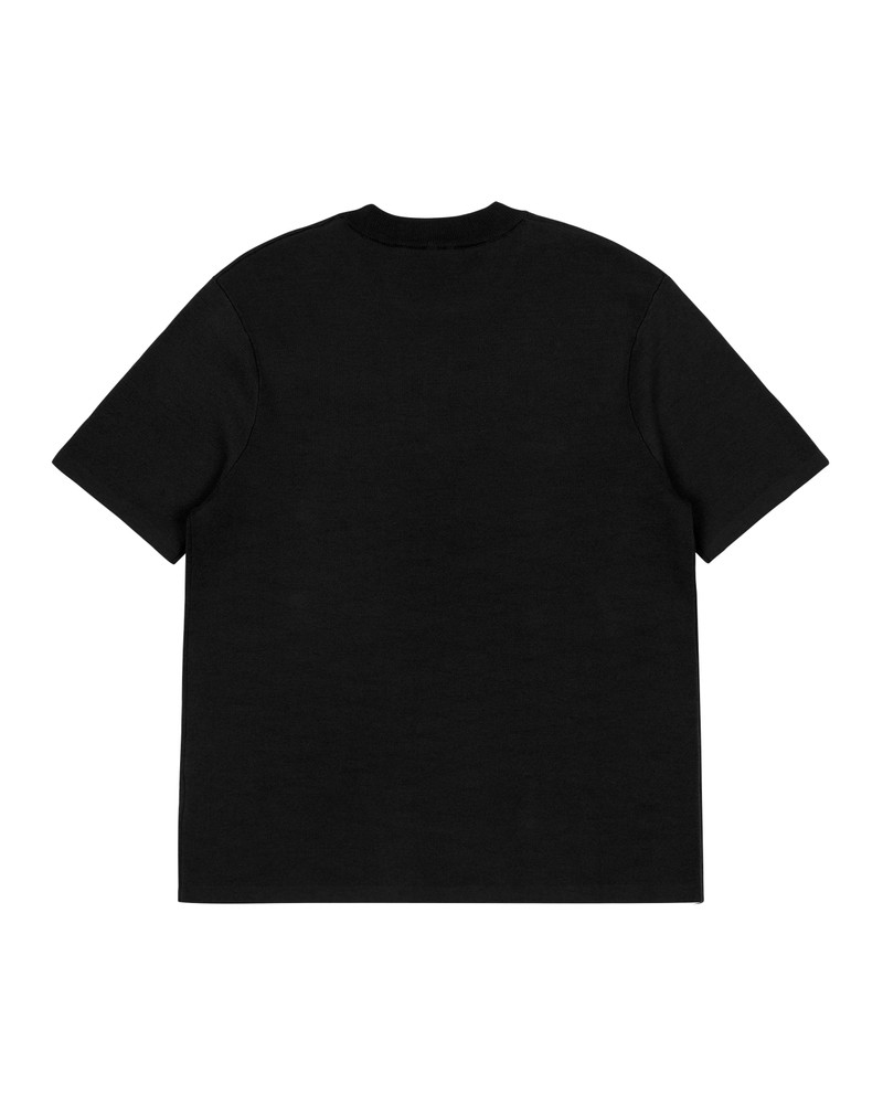 SLIM KNIT TEE BLACK 6