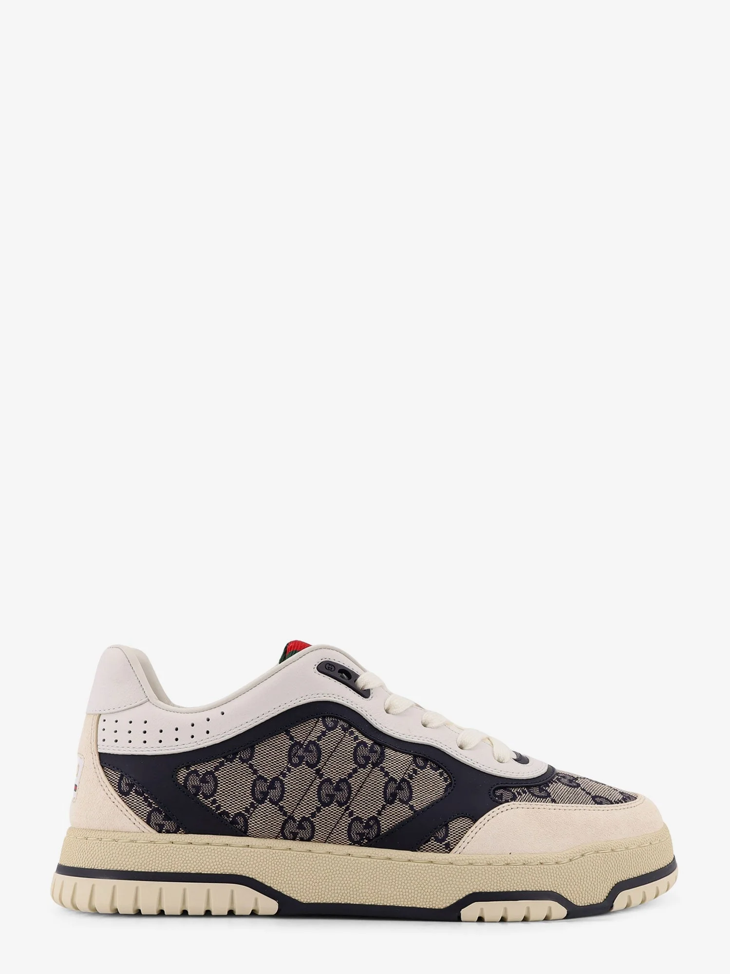 Gucci Re-Web Gg Original Fabric And Suede Sneakers - 1