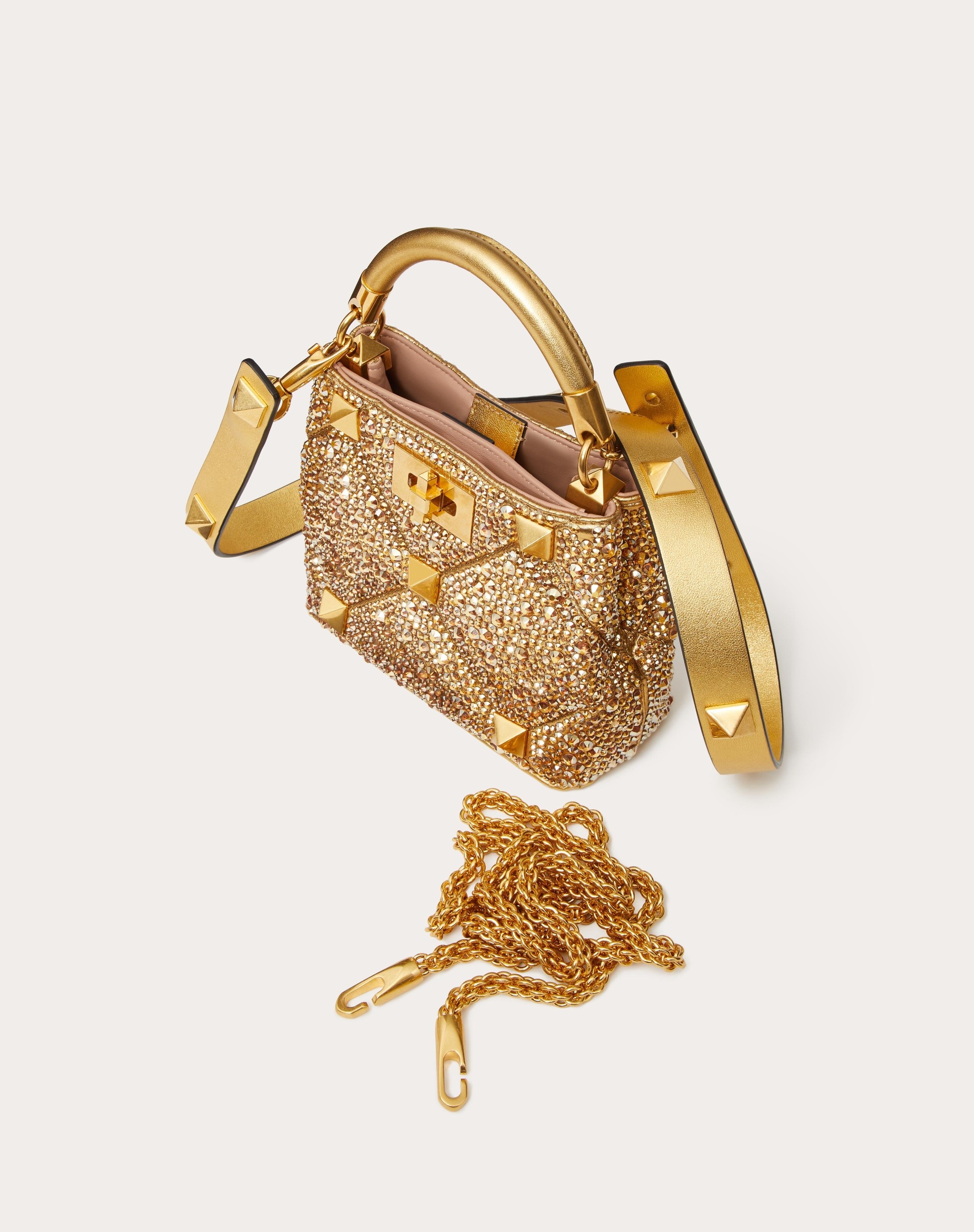 ROMAN STUD RHINESTONE HANDBAG 6