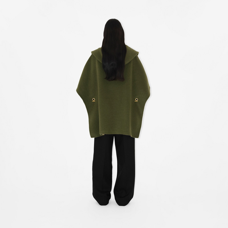 Cashmere Reversible Hooded Cape 4