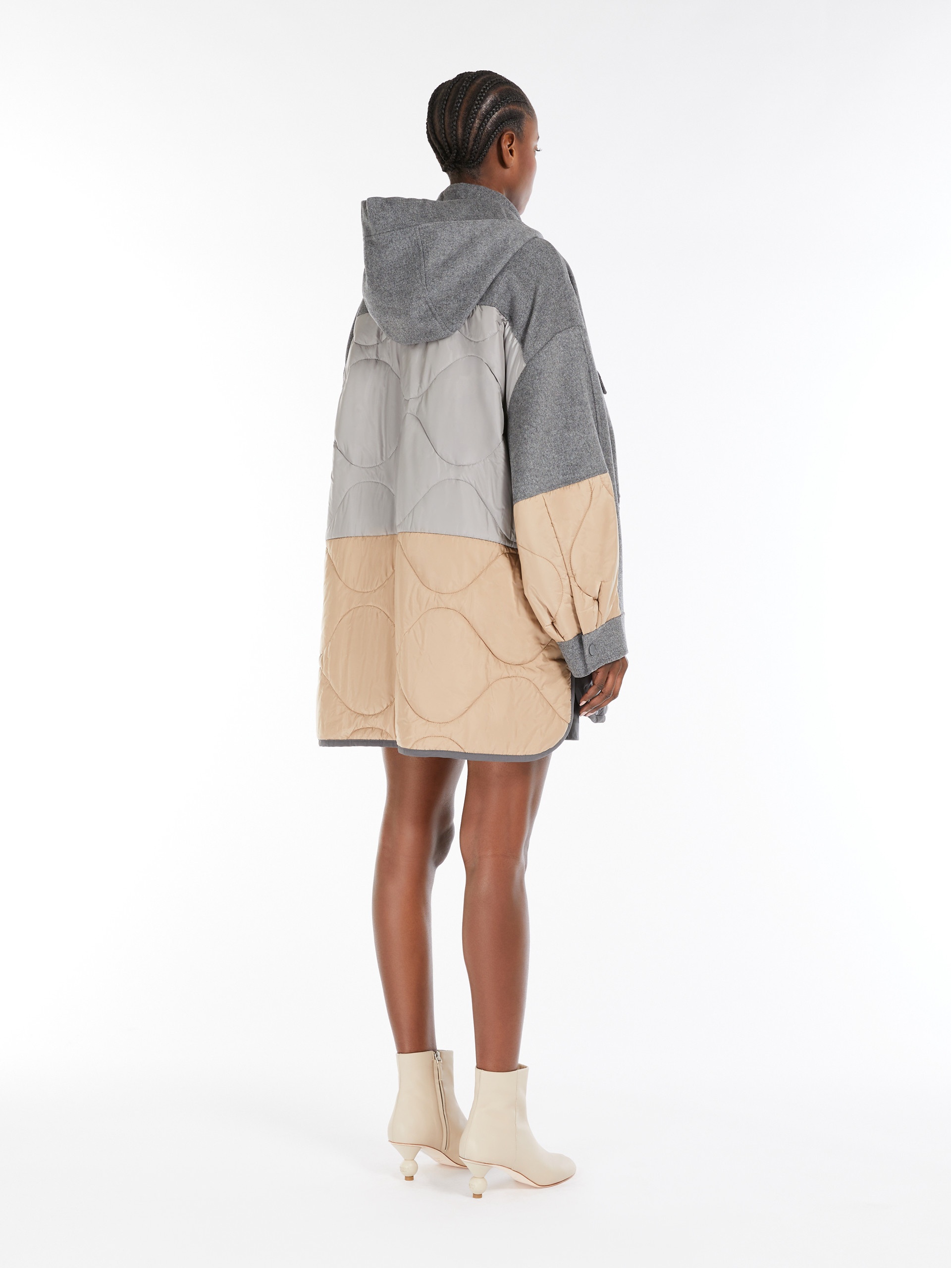 OSSOLA Double-sided wool and nylon jacket - 4