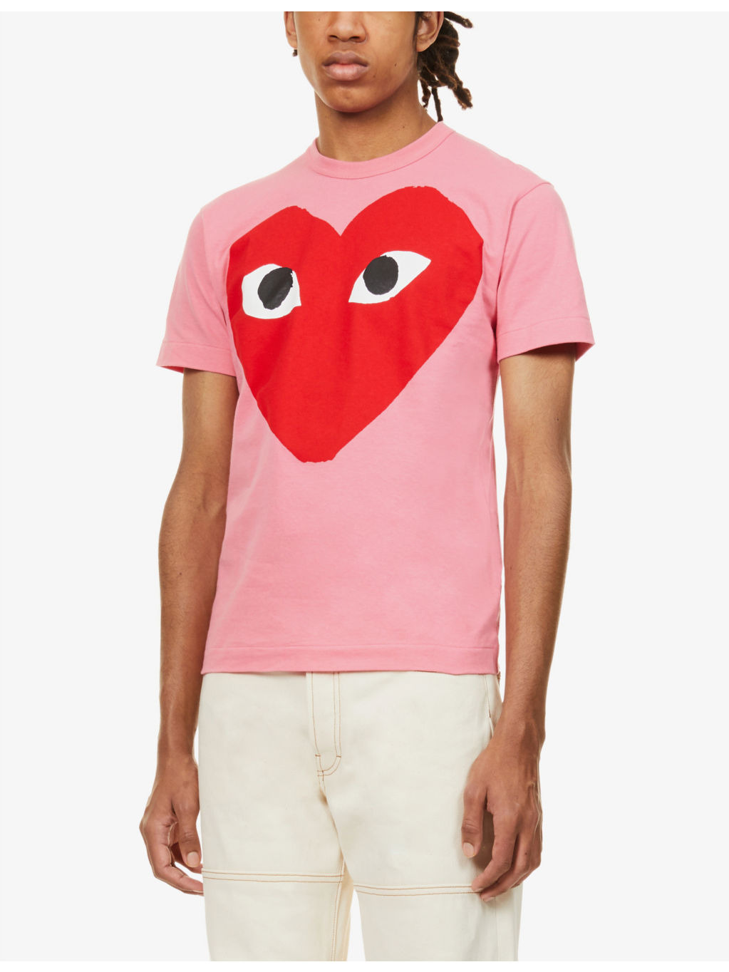 Heart-print cotton-jersey T-shirt - 3