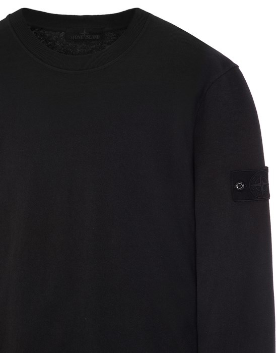 611F3 STONE ISLAND GHOST PIECE_ORGANIC COTTON BLACK - 4